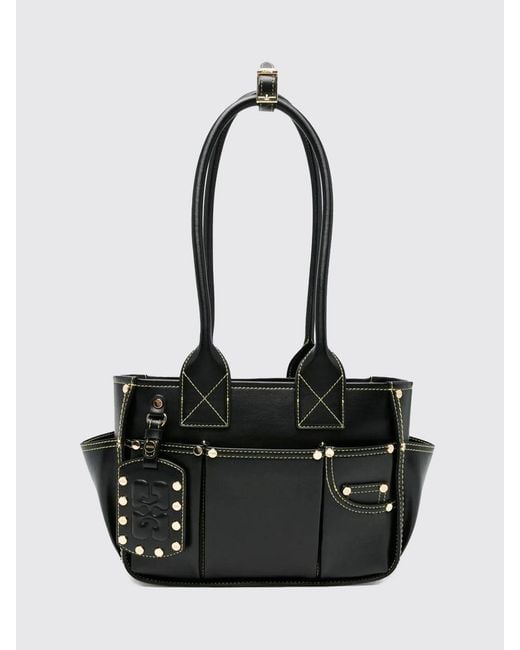 Ganni Black Tote Bag