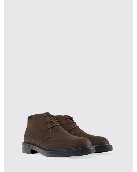 Camper Brown Dean Suede Ankle Boots for men