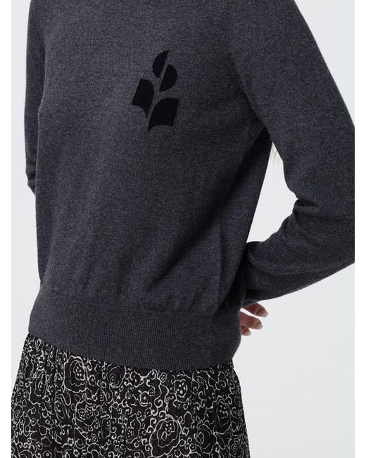 Isabel Marant Blue Wool And Cotton Crewneck Pullover