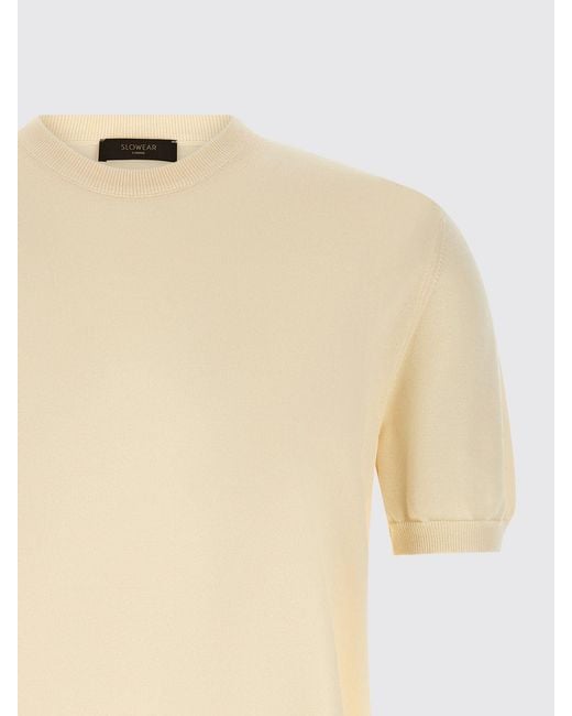 Zanone Natural Cotton Crew Neck Pullover for men
