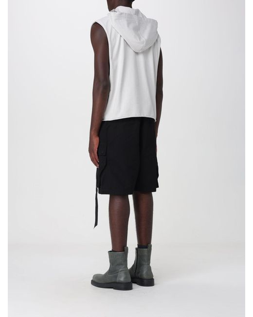 Rick Owens White Cotton Hoodie for men