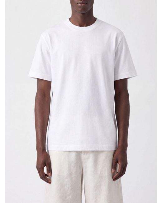 Closed White Basic Crew Neck T-Shirt for men