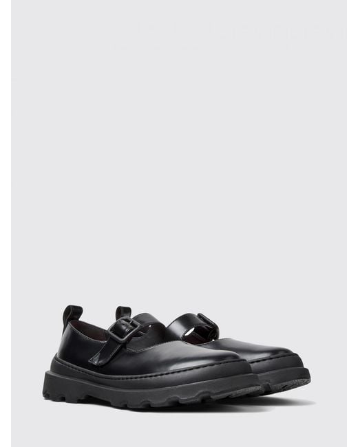 Camper White Brutus+ Brushed Leather Loafer