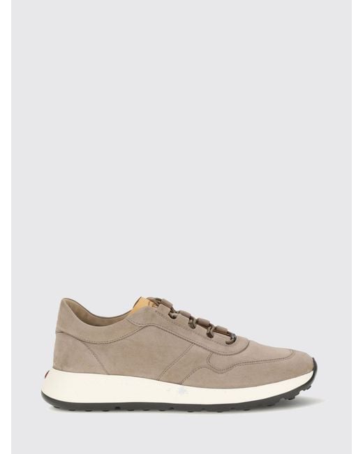 Tod's Natural Dot Suede Calfskin Slip-On Sneakers With Elastic Laces for men