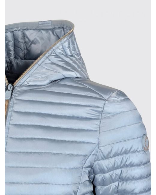 Save The Duck Blue Alexa Hooded Nylon Down Jacket
