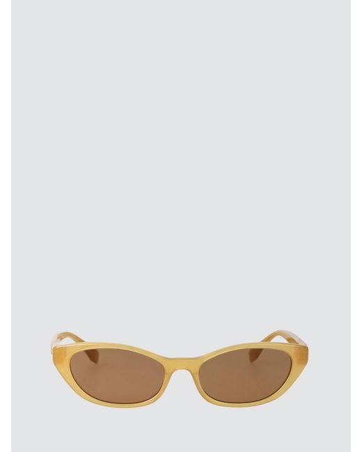 Fendi Brown Ff Monogram Teardrop Acetate Sunglasses
