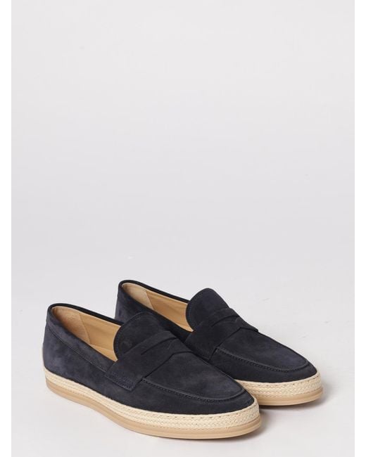 Tod's White Suede Loafers for men