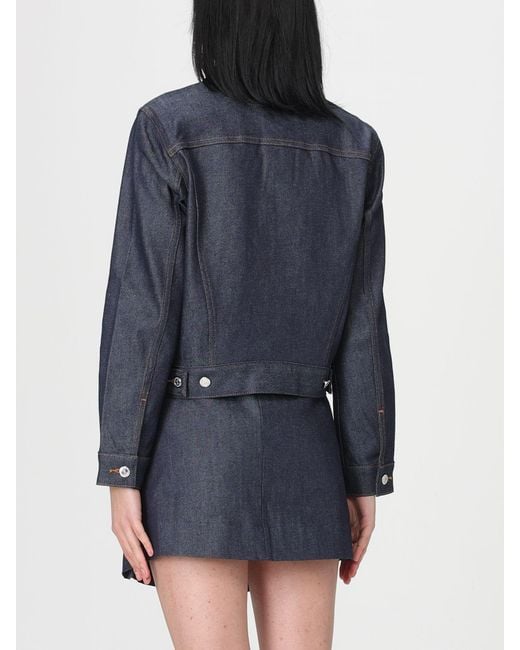 A.P.C. Blue Stretch Denim Blouson