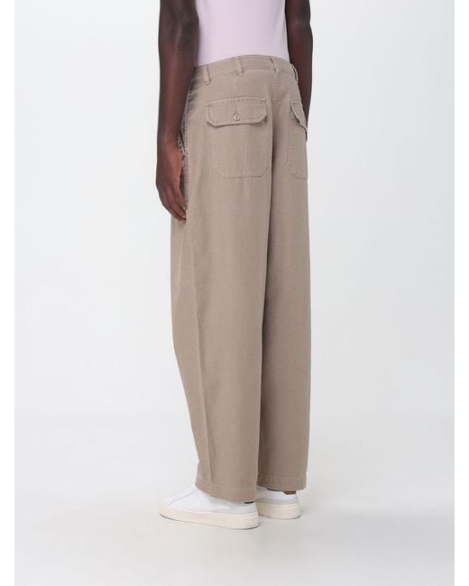 Blauer Natural Wide-Leg Cotton Trousers for men