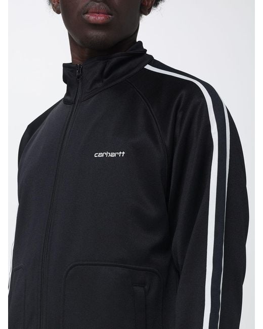 Carhartt Blue Cotton Blend Zip Hoodie for men