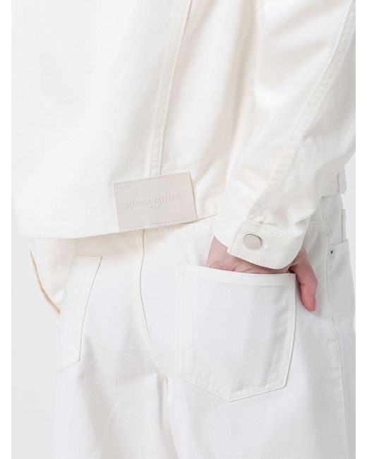 Maison Kitsuné White Maison Kitsun&Eacute Denim Shirt Jacket