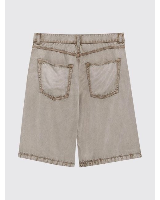 DIESEL Natural Washed Effect 5-Pocket Denim Shorts