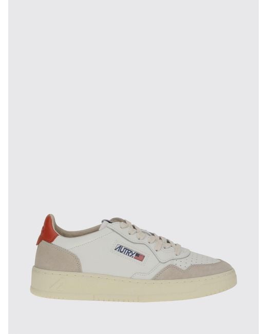Autry White Medalist Low Sneakers for men