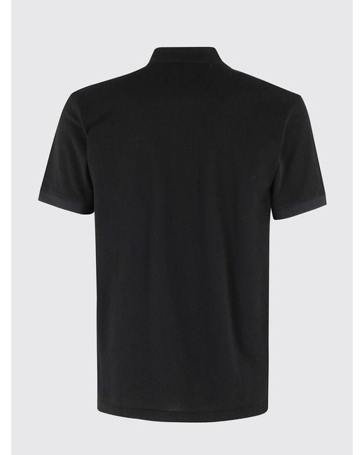 COMME DES GARÇONS PLAY Black Comme Des GarÇ Ons Play Cotton Polo Shirt With Logo for men