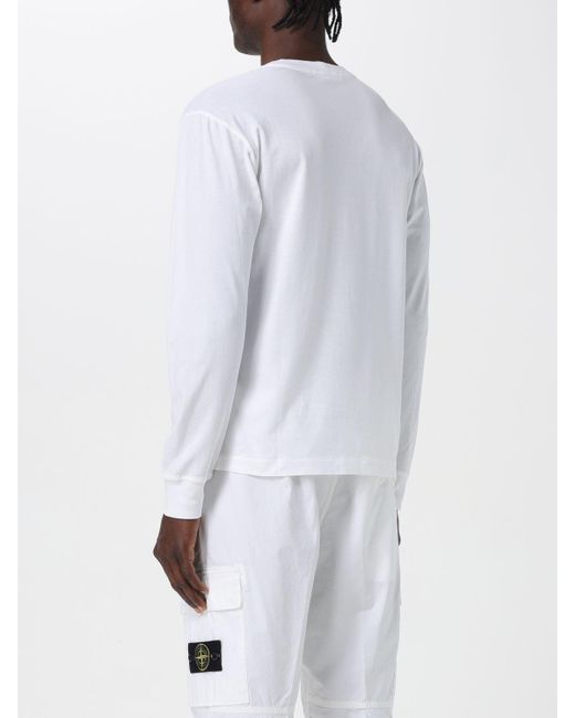 Stone Island White T-shirt for men