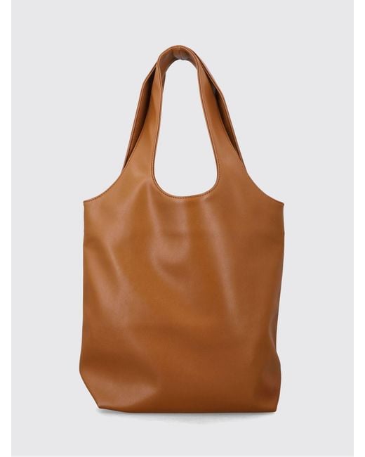 A.P.C. Brown Ninon Logo Faux Leather Shoulder Bag for men