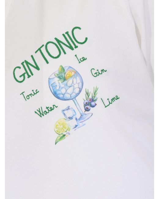 Mc2 Saint Barth White Cotton Crew Neck T-Shirt for men