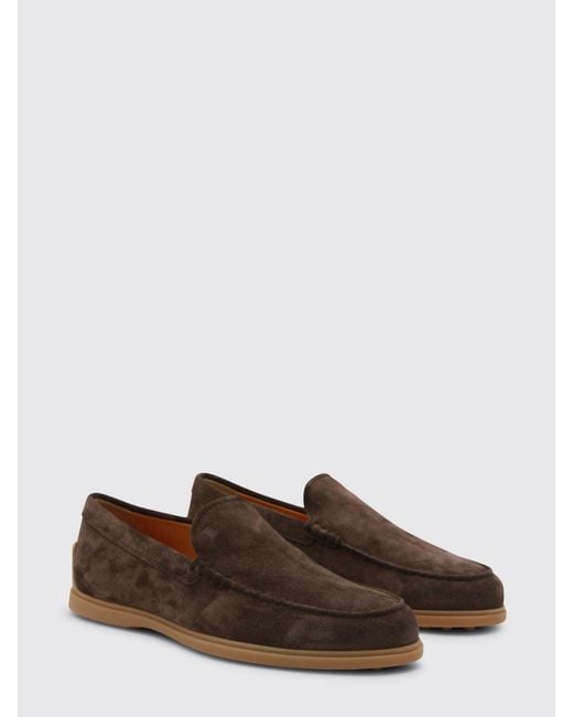 Tod's White Suede Loafer for men