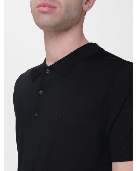 Polo En Maille DSquared² pour homme en coloris Black