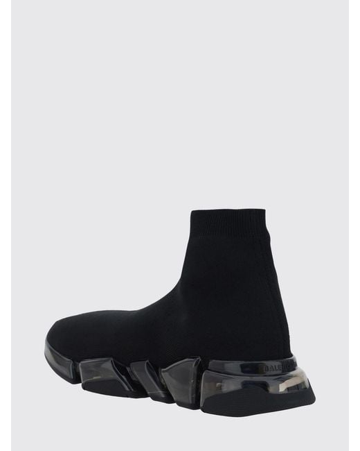 Balenciaga Black Speed 2.0 High-Top Slip-On Sneakers for men
