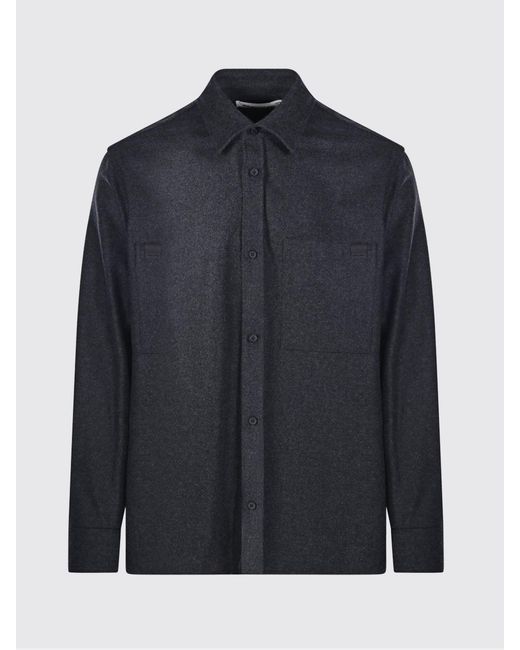 DARKPARK Blue Serge Long-Sleeved Shirt for men