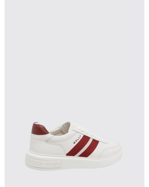 Bally Pink Leather Sneakers for men
