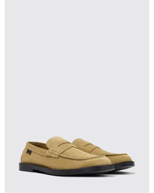 Camper Brown Don Suede Loafers for men