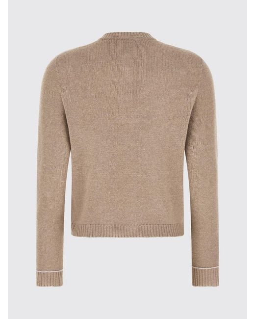 Fabiana Filippi Brown Crewneck Cardigan