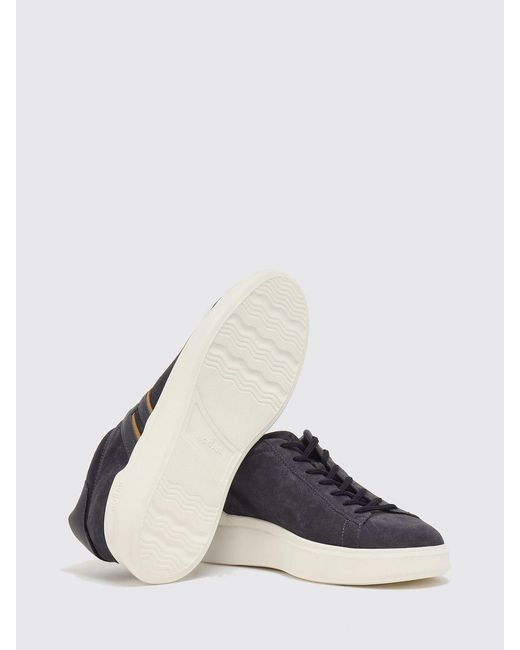 Hogan Blue Baskets En Daim À Patch Logo for men