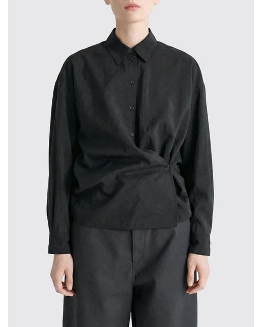 Lemaire Black Silk Shirt