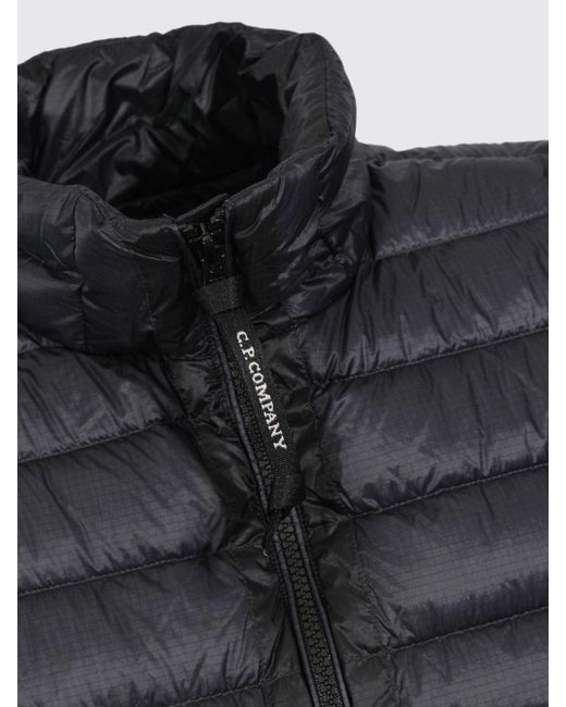 C P Company Black Nylon Quilted Vest for men