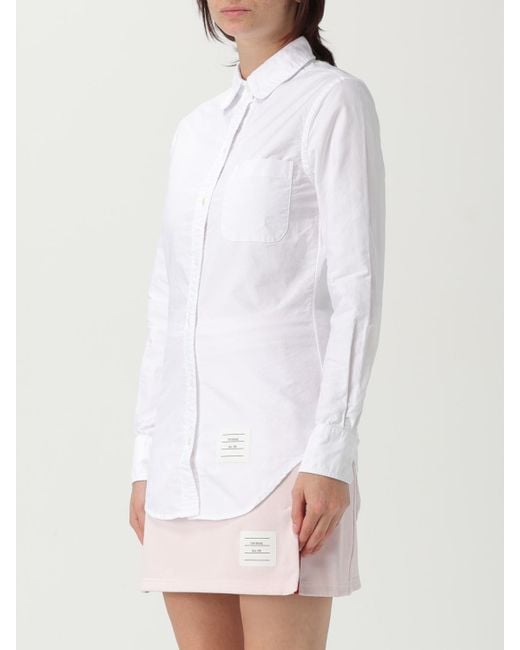 Camicia Slim di Thom Browne in White