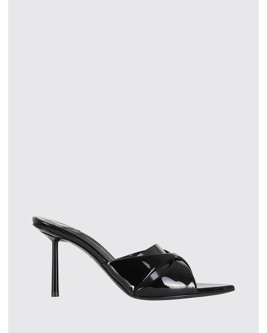Le Silla Black Shirley Leather Mules