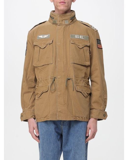 Polo Ralph Lauren Natural Cotton Jacket With Patch for men