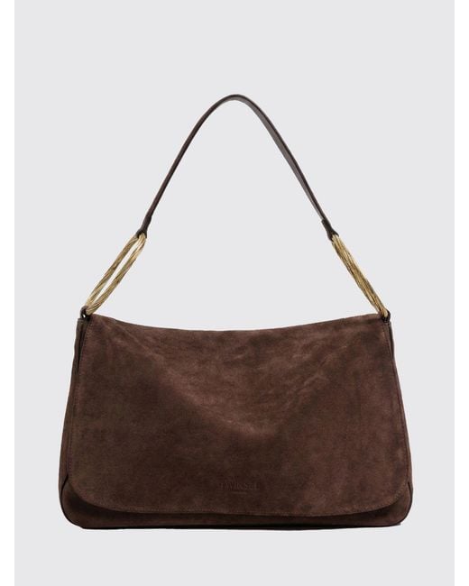 Twinset Brown Liliane Suede Bag