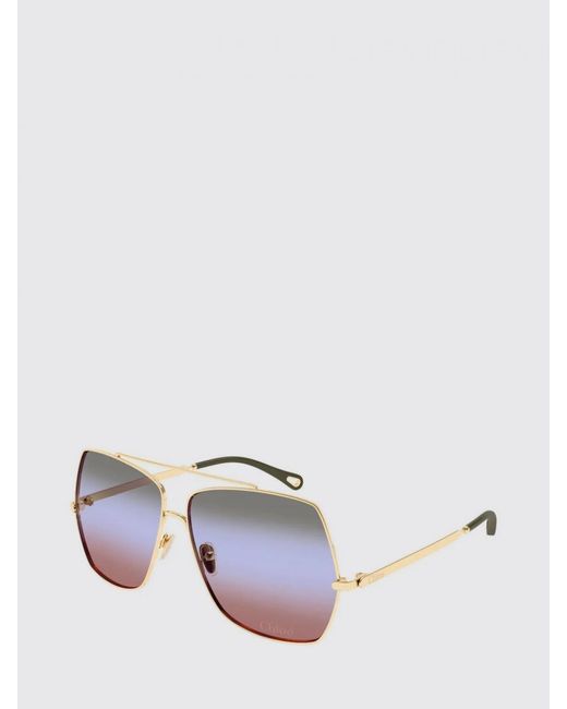 Chloé White ChloÉ Metal Sunglasses