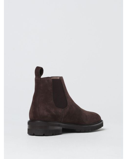Manolo Blahnik Brown Ankle Boots In Suede for men