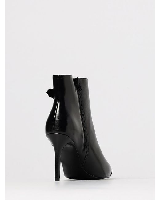 Versace Jeans Couture Black Flat Ankle Boots