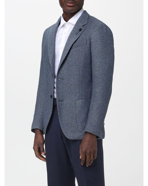 Lardini Blue Jacket for men