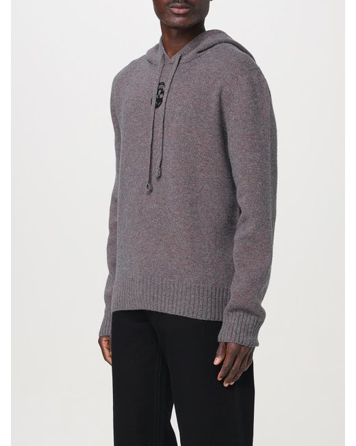 Felpa Con Cappuccio di Alexander McQueen in Gray da Uomo
