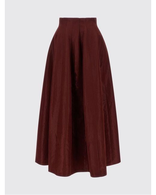Alberta Ferretti Red Skirt