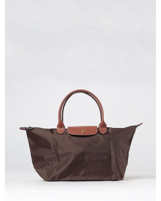 Longchamp Brown Le Pliage Original Large Foldable Handbag