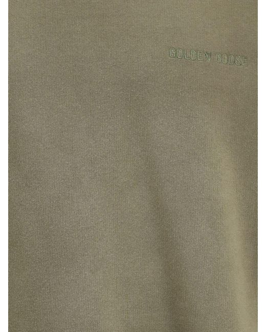 Golden Goose Deluxe Brand Green Basic Cotton Sweatshirt for men
