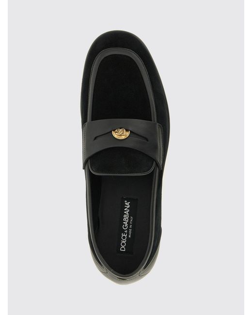 Dolce & Gabbana White Dolce &Amp Gabbana Suede Loafers for men
