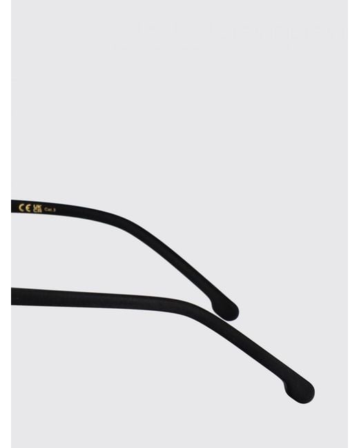 Carrera Black Rectangular Metal Aviator Sunglasses With Double Bridge for men