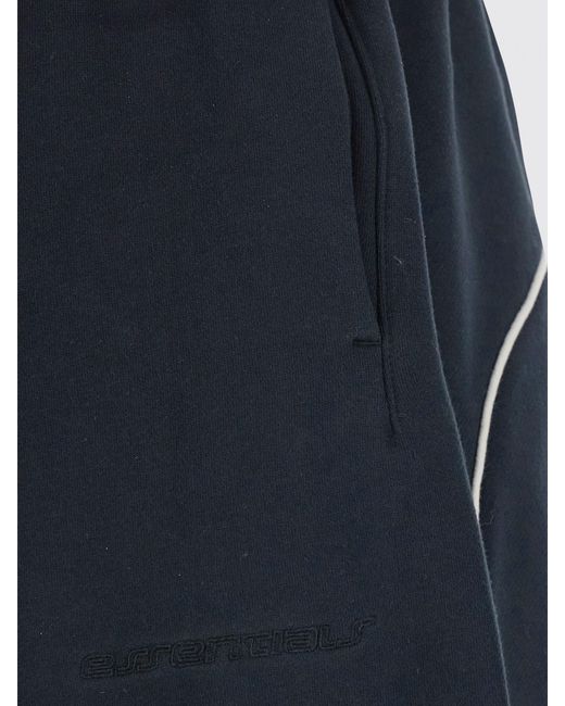 Fear Of God Blue Cotton Blend Jogging Shorts With Drawstring Waist for men