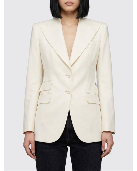 Dolce & Gabbana Natural Dolce &Amp Gabbana Single-Breasted Virgin Wool Blazer
