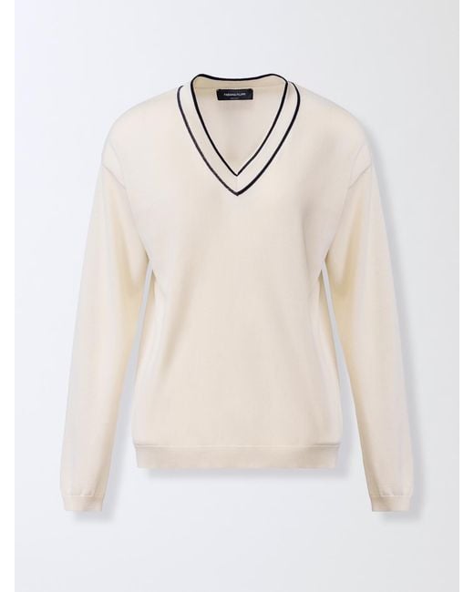 Fabiana Filippi White Cotton Pullover