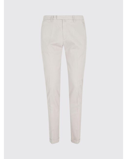 Briglia 1949 White Cotton Chino Trousers for men