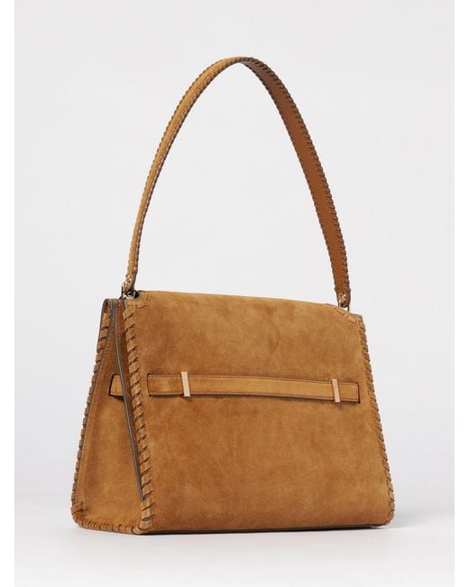 Tory Burch Brown Lee Radziwill Suede Bag